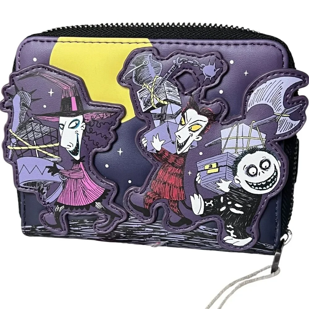 Loungefly Wallet The Nightmare Before Christmas Halloween Zip Glow in Dark Disne